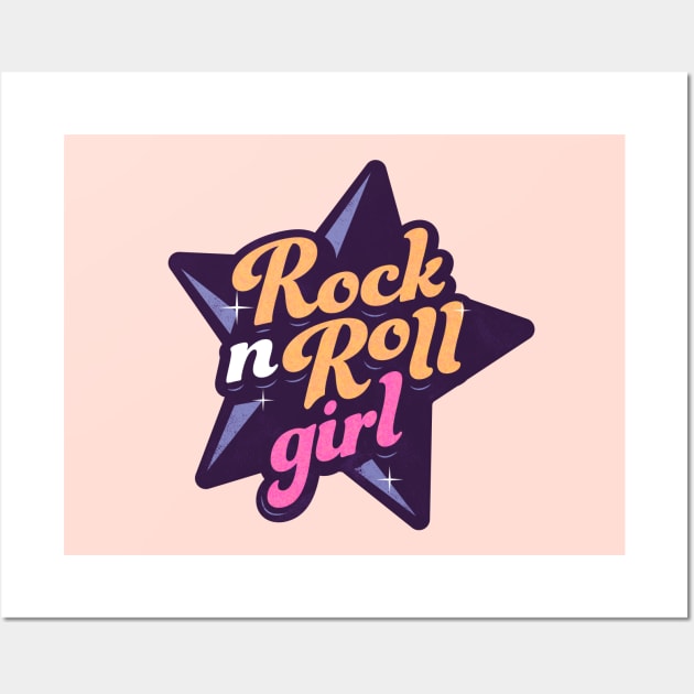 Rock N Roll Girl Wall Art by zoljo